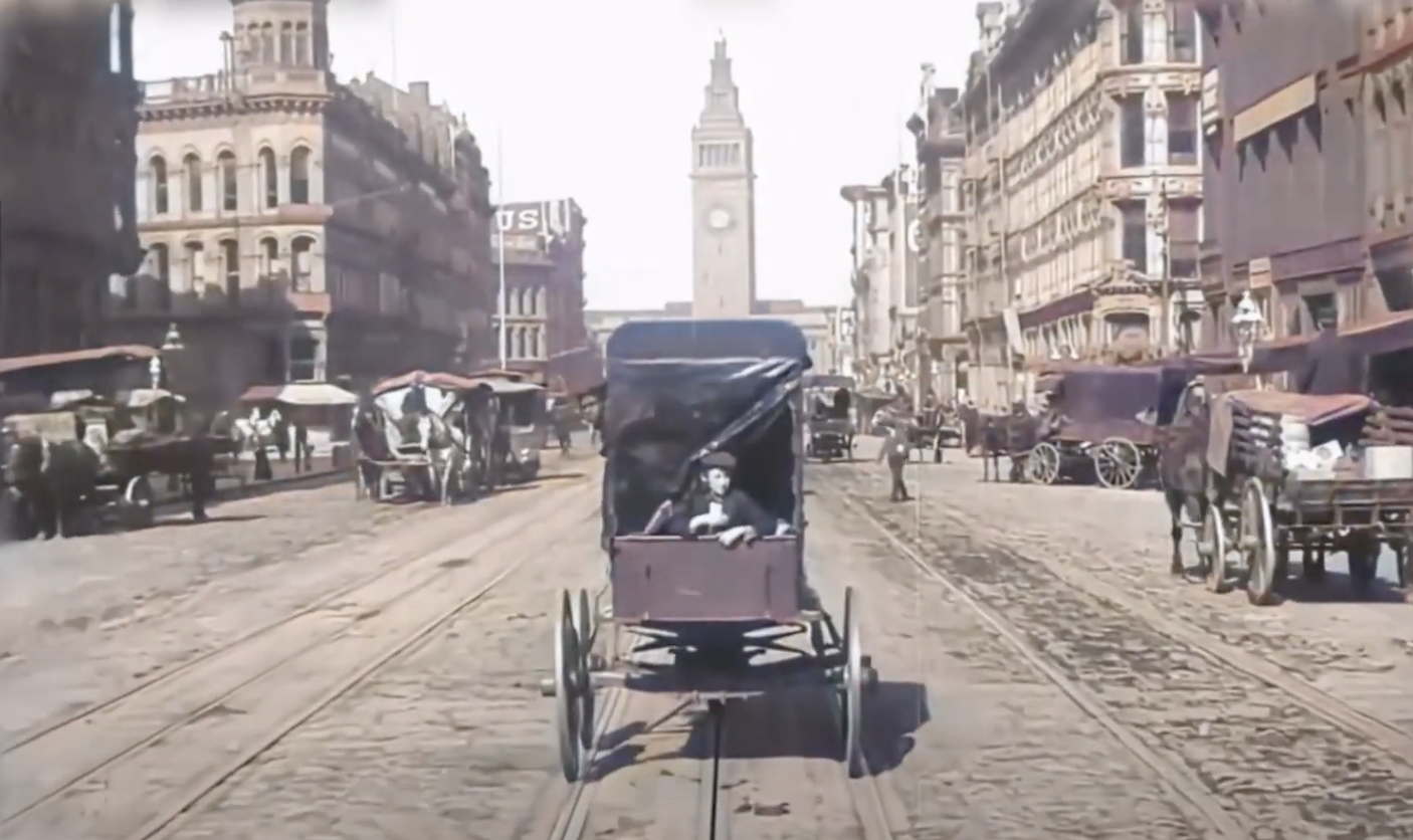 A trip down market street, 1906.