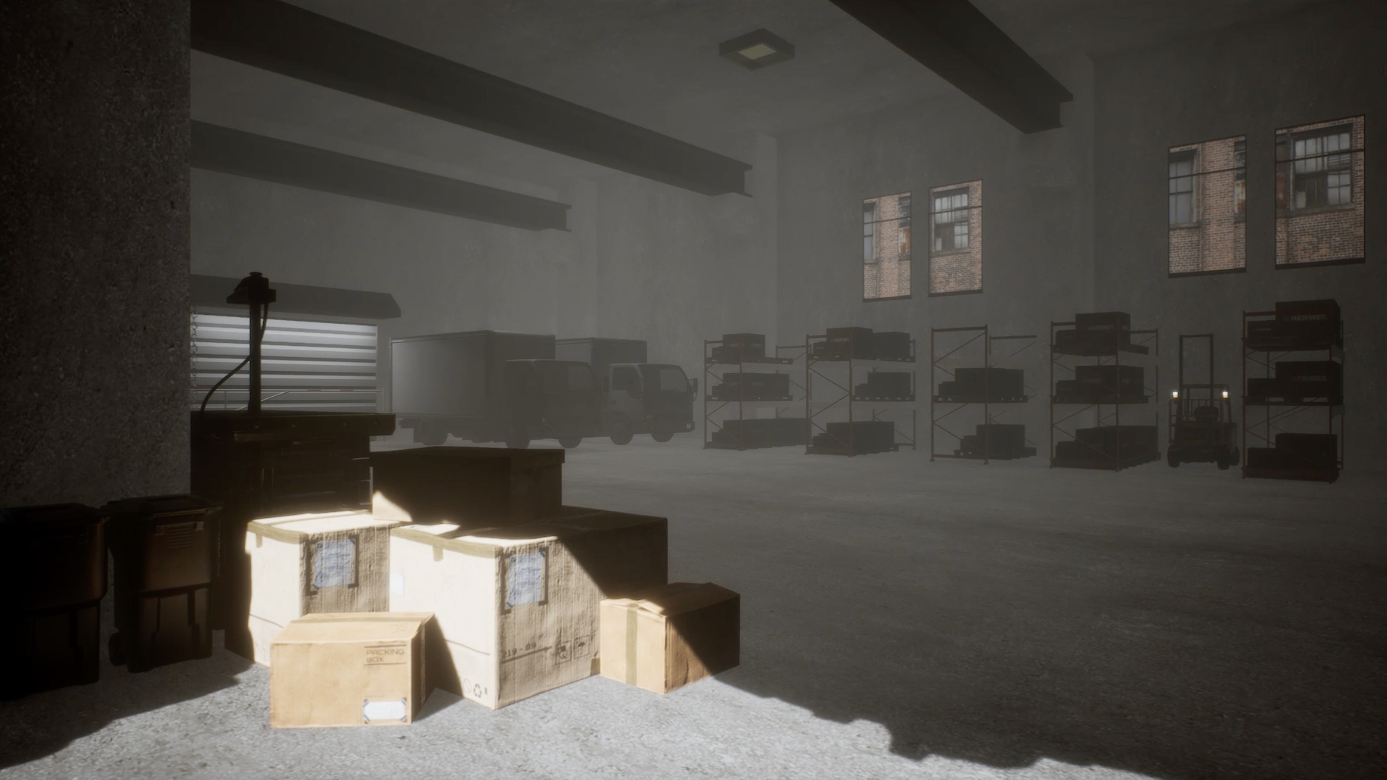 Exempelbild på hur en bakgrund kan se ut vid en filminspelning i LED-stage.